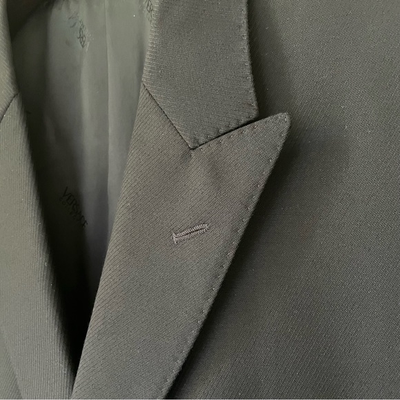 Versace Mens Black 100% Wool Single Breasted Blazer - Picture 8 of 16